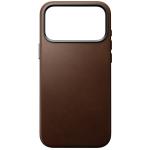 Husa Nomad Traditional Leather Case cu MagSafe compatibila cu iPhone 18 Pro Max / 17 Pro Max, Maro 2 - lerato.ro