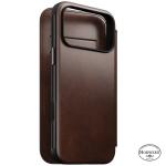 Husa flip cover Nomad Modern Leather Folio Horween cu MagSafe compatibila cu iPhone 18 Pro Max / 17 Pro Max, Rustic Brown 5 - lerato.ro