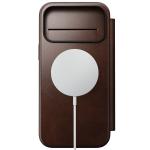 Husa flip cover Nomad Modern Leather Folio Horween cu MagSafe compatibila cu iPhone 18 Pro Max / 17 Pro Max, Rustic Brown 3 - lerato.ro