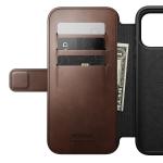 Husa flip cover Nomad Modern Leather Folio Horween cu MagSafe compatibila cu iPhone 18 Pro Max / 17 Pro Max, Rustic Brown 12 - lerato.ro