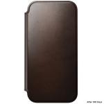 Husa flip cover Nomad Modern Leather Folio Horween cu MagSafe compatibila cu iPhone 18 Pro Max / 17 Pro Max, Rustic Brown 13 - lerato.ro