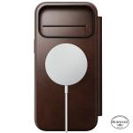 Husa flip cover Nomad Modern Leather Folio Horween cu MagSafe compatibila cu iPhone 18 Pro Max / 17 Pro Max, Rustic Brown 4 - lerato.ro