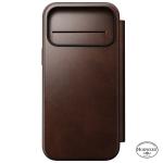 Husa flip cover Nomad Modern Leather Folio Horween cu MagSafe compatibila cu iPhone 18 Pro Max / 17 Pro Max, Rustic Brown 6 - lerato.ro