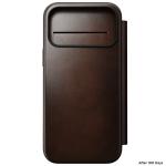 Husa flip cover Nomad Modern Leather Folio Horween cu MagSafe compatibila cu iPhone 18 Pro Max / 17 Pro Max, Rustic Brown 9 - lerato.ro