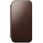 Husa flip cover Nomad Modern Leather Folio Horween cu MagSafe compatibila cu iPhone 18 Pro Max / 17 Pro Max, Rustic Brown 10 - lerato.ro