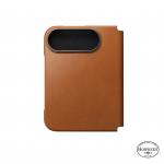 Husa Nomad Traditional Leather Folio Horween compatibila cu iPhone Duo, Saddle 4 - lerato.ro