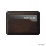 Portofel din piele naturala pentru carduri NOMAD Card Wallet, 4 compartimente, Maro 6 - lerato.ro