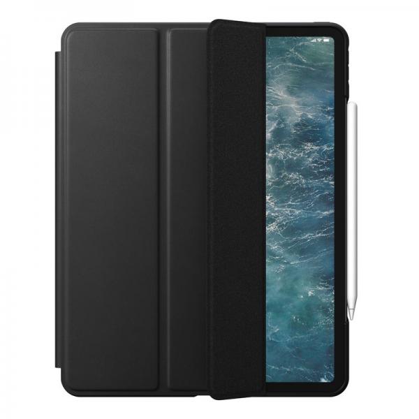 Husa piele naturala NOMAD Rugged Folio iPad Pro 12.9 inch (2018/2020) Black 1 - lerato.ro