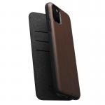 Husa din piele naturala NOMAD Rugged Folio iPhone 11 Pro Max Brown 3 - lerato.ro