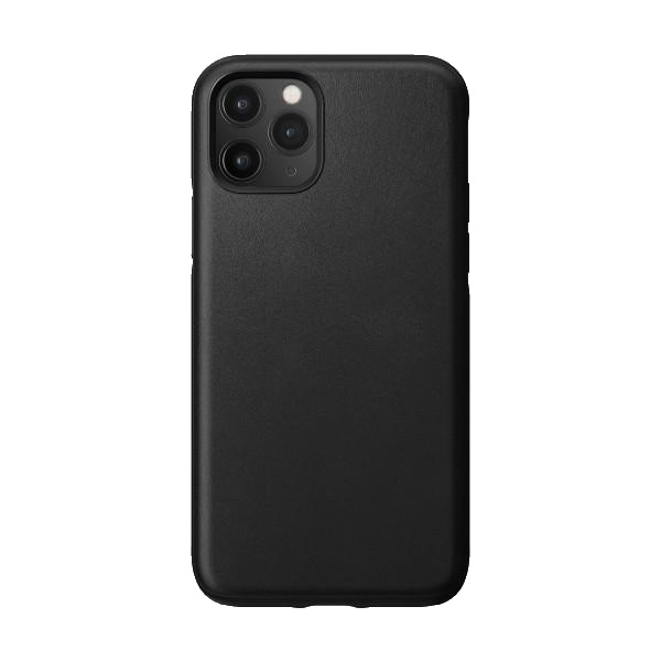 Carcasa din piele naturala NOMAD Rugged compatibila cu iPhone 11 Pro Black 1 - lerato.ro