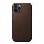 Carcasa din piele naturala NOMAD Rugged MagSafe compatibila cu iPhone 12/12 Pro Brown 2 - lerato.ro