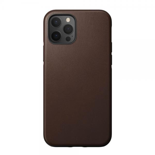 Carcasa din piele naturala NOMAD Rugged iPhone 12/12 Pro Brown