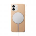 Carcasa din piele naturala NOMAD Rugged MagSafe compatibila cu iPhone 12 Mini Natural