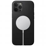 Carcasa din piele naturala NOMAD Rugged MagSafe compatibila cu iPhone 12 Pro Max Black