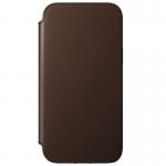Husa din piele naturala NOMAD Rugged Folio iPhone 12 Pro Max Brown 2 - lerato.ro