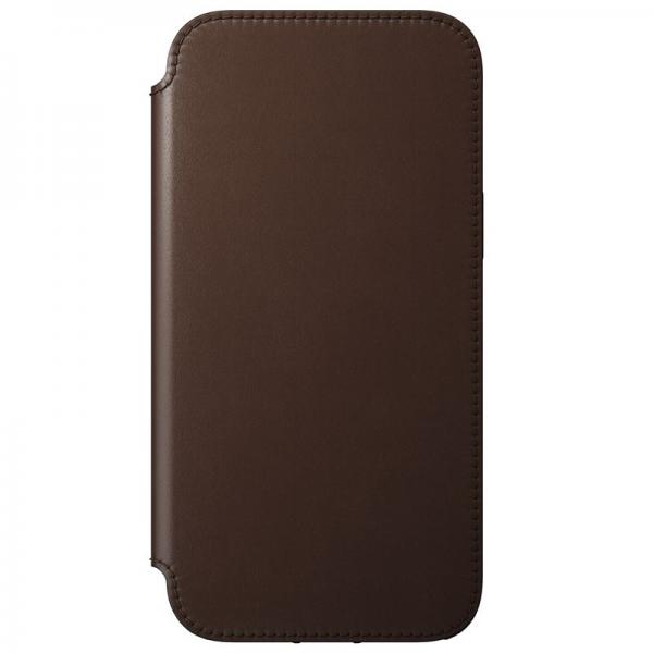 Husa din piele naturala NOMAD Rugged Folio iPhone 12 Pro Max Brown