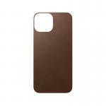 Skin din piele naturala NOMAD Leather MagSafe compatibil cu iPhone 13 Mini Brown 2 - lerato.ro