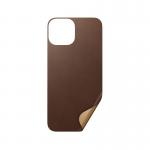 Skin din piele naturala NOMAD Leather MagSafe compatibil cu iPhone 13 Mini Brown 6 - lerato.ro