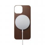 Skin din piele naturala NOMAD Leather MagSafe compatibil cu iPhone 13 Mini Brown 4 - lerato.ro