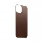 Skin din piele naturala NOMAD Leather MagSafe compatibil cu iPhone 13 Mini Brown 3 - lerato.ro