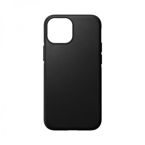 Carcasa din piele naturala NOMAD Rugged MagSafe compatibila cu iPhone 13 Mini Black