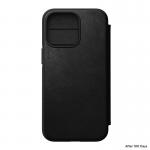 Husa din piele naturala NOMAD Rugged Folio MagSafe compatibila cu iPhone 13 Pro Black 4 - lerato.ro