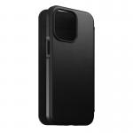 Husa din piele naturala NOMAD Rugged Folio MagSafe compatibila cu iPhone 13 Pro Black 5 - lerato.ro