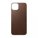 Skin din piele naturala NOMAD Leather MagSafe compatibil cu iPhone 13 Brown 2 - lerato.ro