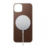 Skin din piele naturala NOMAD Leather MagSafe compatibil cu iPhone 13 Brown