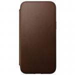 Husa din piele naturala NOMAD Leather Folio MagSafe compatibila cu iPhone 14 Plus Brown 2 - lerato.ro