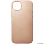 Carcasa din piele naturala NOMAD Modern Leather MagSafe compatibila cu iPhone 14 Plus Natural 5 - lerato.ro