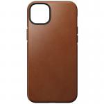 Carcasa din piele naturala NOMAD Modern Leather MagSafe compatibila cu iPhone 14 Plus Tan 2 - lerato.ro