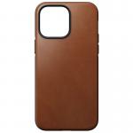 Carcasa din piele naturala NOMAD Modern Leather MagSafe compatibila cu iPhone 14 Pro Max Tan 2 - lerato.ro