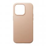 Carcasa din piele naturala NOMAD Modern Leather MagSafe compatibila cu iPhone 14 Pro Natural 2 - lerato.ro