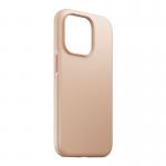 Carcasa din piele naturala NOMAD Modern Leather MagSafe compatibila cu iPhone 14 Pro Natural