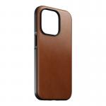 Carcasa din piele naturala NOMAD Modern Leather MagSafe compatibila cu iPhone 14 Pro Tan 3 - lerato.ro