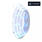 Banda extindere de 2 metri pentru Nanoleaf Essentials Lightstrip Starter Kit Matter, control vocal, WiFi, RGB 5 - lerato.ro
