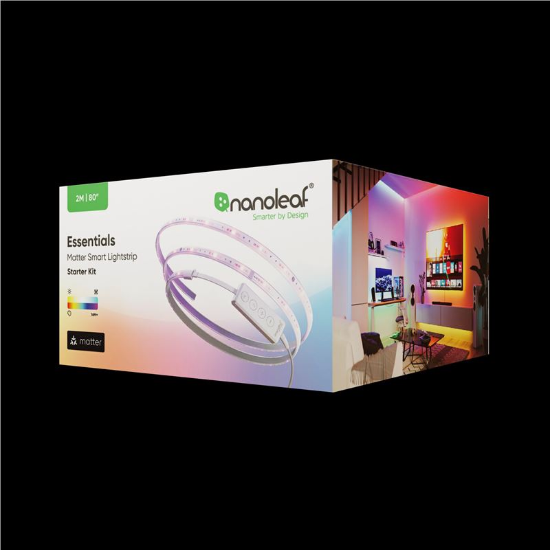 Nanoleaf Essentials Lightstrip Starter Kit, 2M Smart RGBW LED