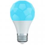 Bec Smart LED RGBW Nanoleaf Essentials A19, lumina alba/colorata, E27, 9W, Peste 16M culori, control vocal, WiFi