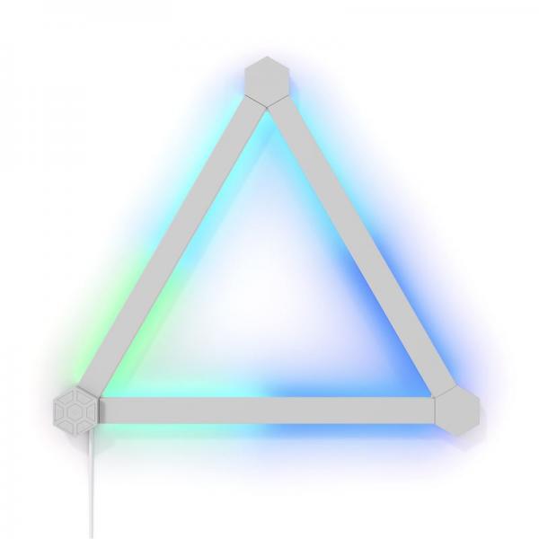 Kit 3 panouri luminoase inteligente Nanoleaf Lines, pentru extindere kit de baza Nanoleaf Lines, LED RGBW 1 - lerato.ro