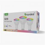Set 3 becuri smart Nanoleaf Essentials Matter, RGB, Control vocal / aplicatie, 5W, 300 lm, Interval temperatura culoare 2700-6500K, E27, WiFi, Alb 7 - lerato.ro