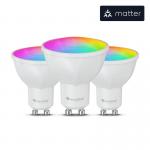 Set 3 becuri smart Nanoleaf Essentials Matter, RGB, Control vocal / aplicatie, 5W, 300 lm, Interval temperatura culoare 2700-6500K, E27, WiFi, Alb 8 - lerato.ro