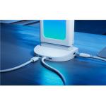 Dock Nanoleaf Pegboard RGB, Control lumina aplicatie,  2700 - 6500K, 1xUSB-A, 2xUSB-C, IP20, Alb 12 - lerato.ro