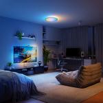 Plafoniera LED Smart Nanoleaf, RGB, 2600lm, 2200K-6500K, Control aplicatie / vocal, Alb 6 - lerato.ro