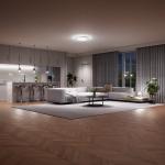 Plafoniera LED Smart Nanoleaf, RGB, 2600lm, 2200K-6500K, Control aplicatie / vocal, Alb 9 - lerato.ro