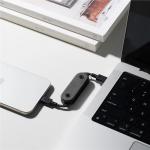 Cablu pentru incarcare si transfer de date Native Union Pocket, 2x USB-C, 60W, 17cm, Negru 4 - lerato.ro