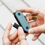 Cablu pentru incarcare si transfer de date Native Union Pocket, 2x USB-C, 60W, 17cm, Verde 3 - lerato.ro