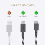 Cablu pentru incarcare si transfer de date Native Union Belt USB Type-C / Lightning 1.2m Cosmo 3 - lerato.ro