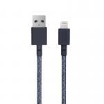 Cablu pentru incarcare si transfer de date Native Union Belt USB / Lightning 1.2m Indigo