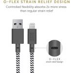 Cablu pentru incarcare si transfer de date Native Union Belt USB / Lightning 1.2m Zebra 11 - lerato.ro